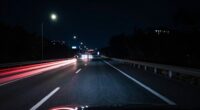 night driving footage safety