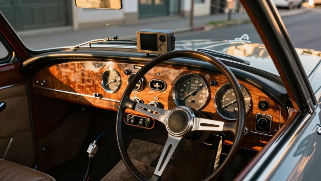 older cars dash cam power