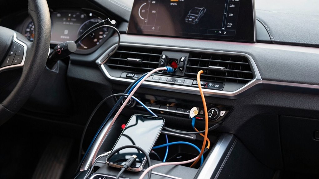 poor charging cable management