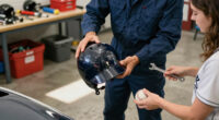 Mariners' Rodriguez leaves game after throw hits back of helmet