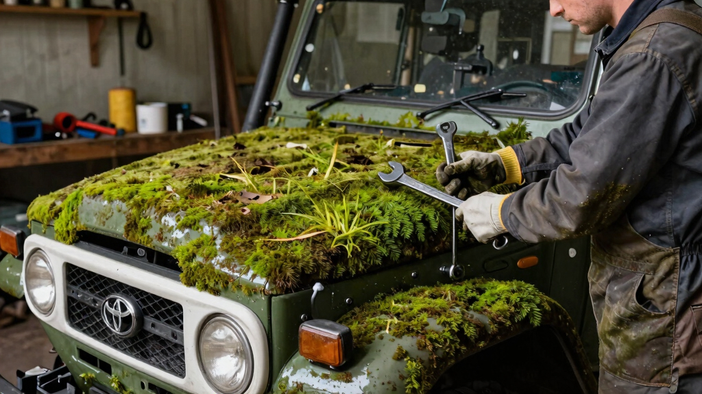 Moss-Covered Toyota Land Cruiser Startup Video Proves That Legends Never Die