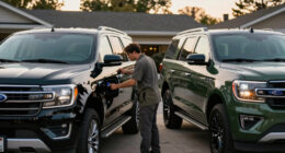 Spied: Ford’s $30,000 Electric Truck Caught Next To An Expedition