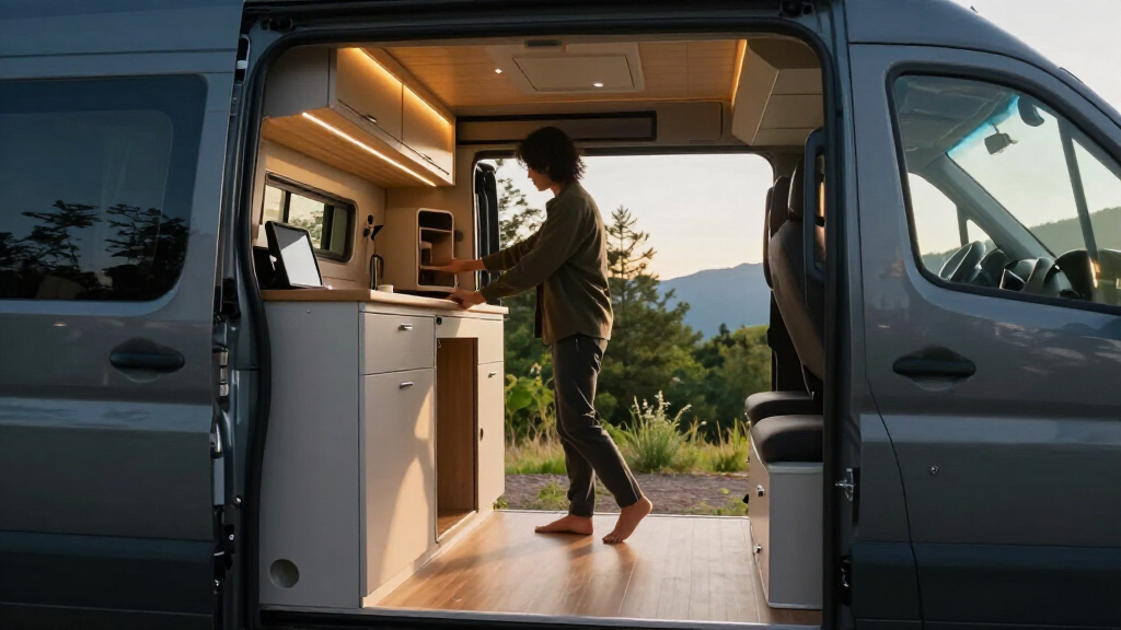 This Electric Camper SUV Has Heated Floors, A Loft, And Built-In Storage. See The SkyNomad N90 Max Studio.