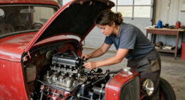 This Hot Rod Ford Sat For 10 Years. A Lawnmower Carburetor Got The V8 Running Again